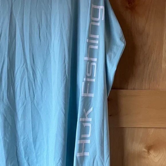 Huk Men's Sky Blue Long Sleeve - Picture 5 of 6